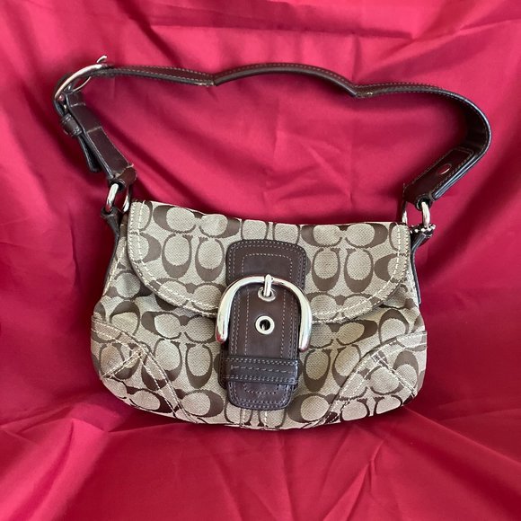 Coach Handbags - Coach Purse Tan and Brown Model 11860 Soho Pouch
